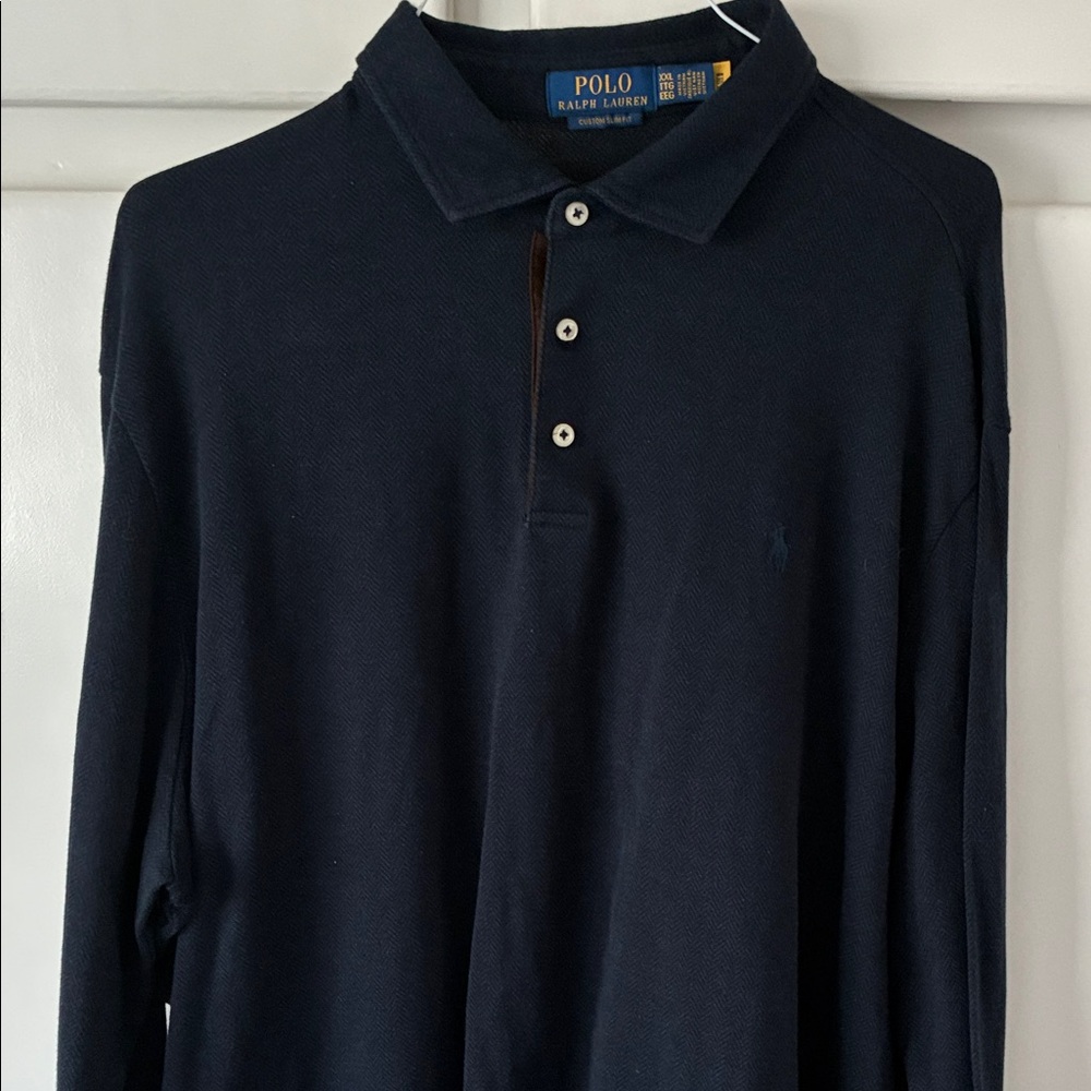 Polo by Ralph Lauren Men's Dark Blue Polo Shirt